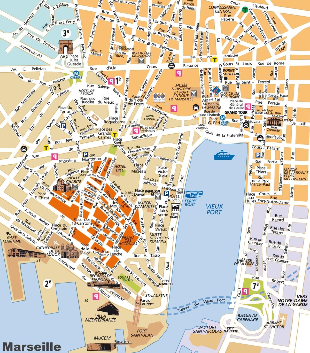Marseille linna kaart