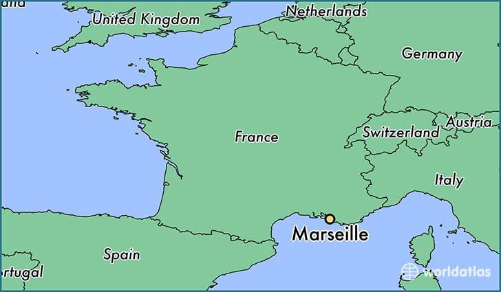 näita Marseille ' s prantsusmaal kaardil