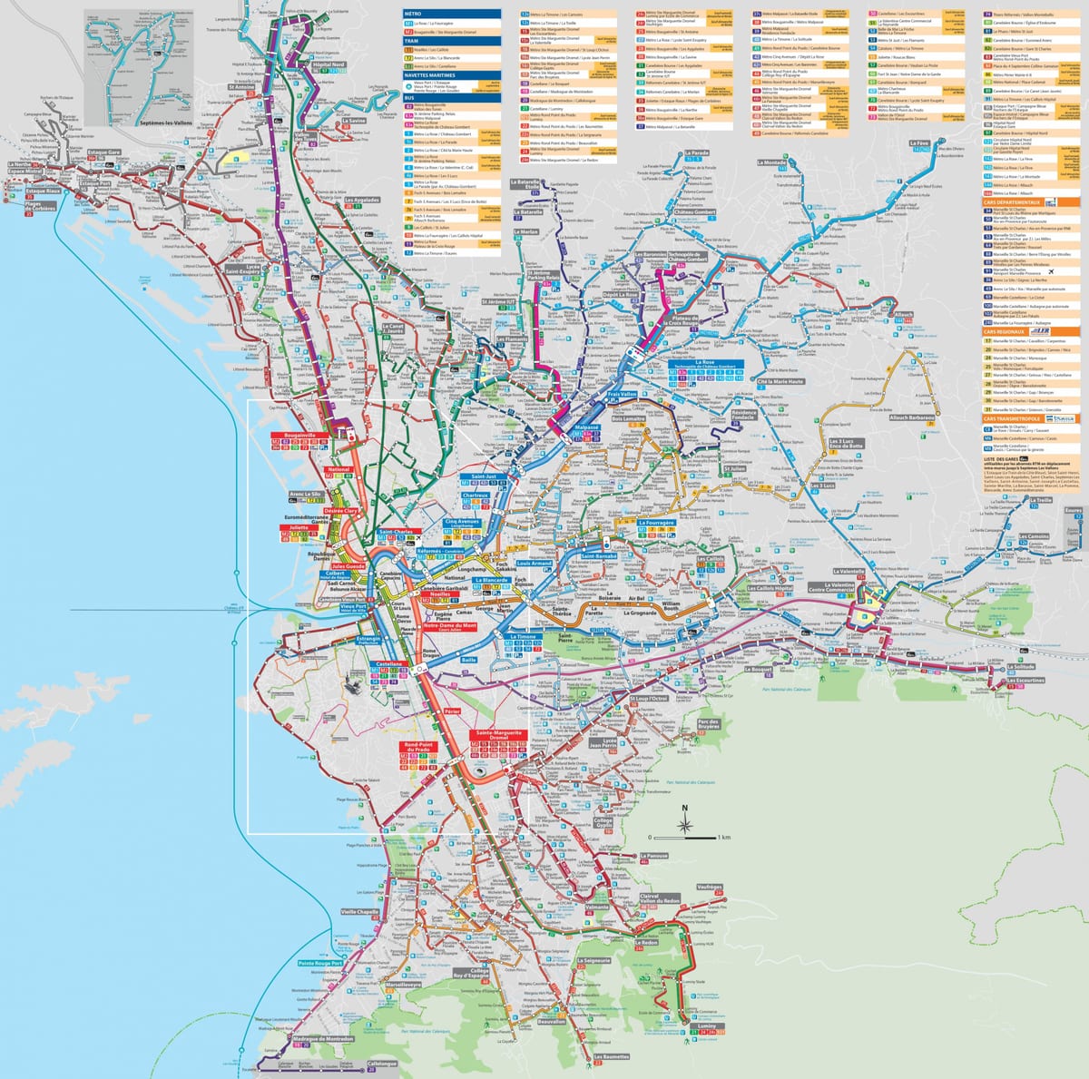 Marseille transpordi kaart