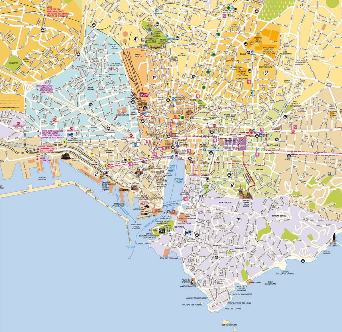 kaart Marseille aed