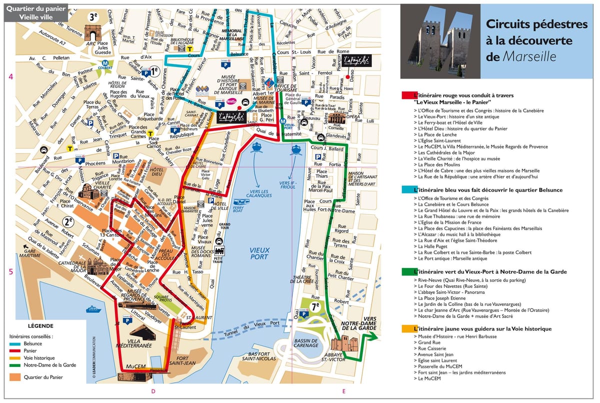Marseille ' s tourist map pdf