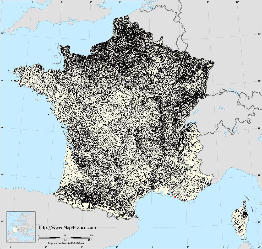 kaart Marseille omavalitsused